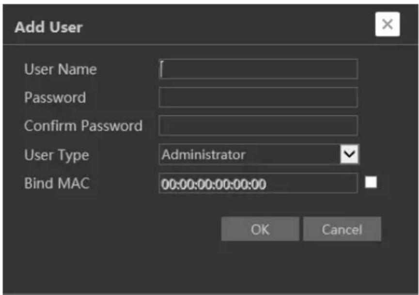 Provision-ISR DI-390IPSVF - Add user: - 1