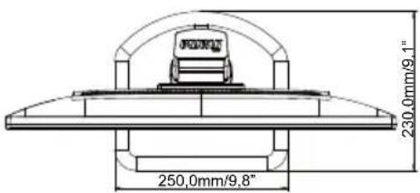 IIYAMA ProLite E2482HS-B1 - ABMESSUNGEN : ProLite B2482HS - 3