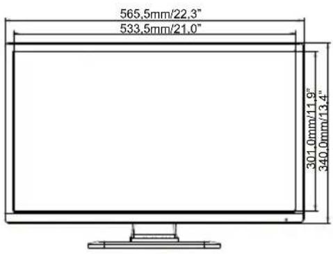IIYAMA ProLite E2482HS-B1 - ABMESSUNGEN : ProLite B2482HS - 1