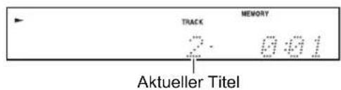 TRACK MEMORY 2: 0:01 Aktueller Titel
