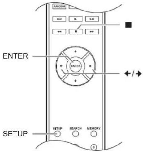 INVODM ENTER ENTER SETUP SETUP SEARCH MEMORY