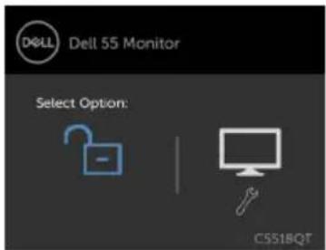 DELL C8618QT - Using the OSD lock function - 8