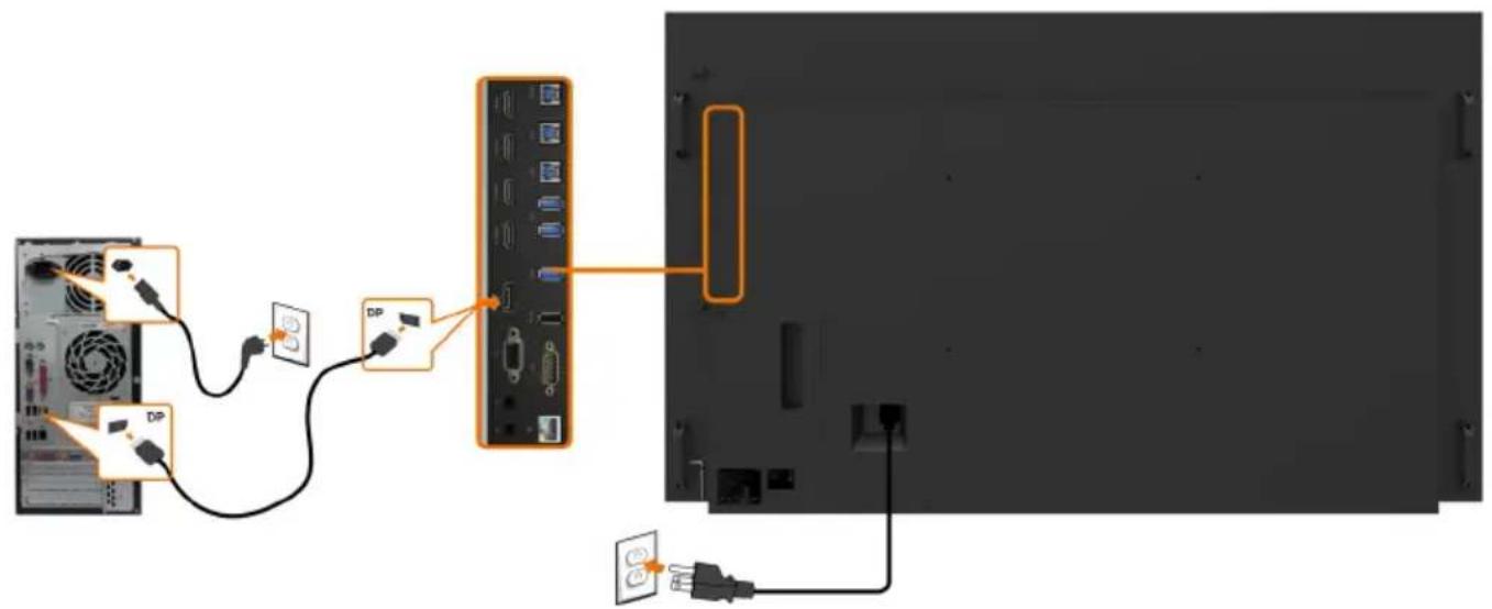 DELL C8618QT - Connecting the USB cable - 4