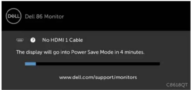 DELL C8618QT - OSD Warning Messages - 5
