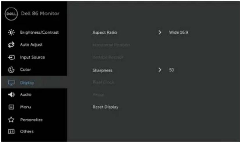 DELL C8618QT - Submenus - 2