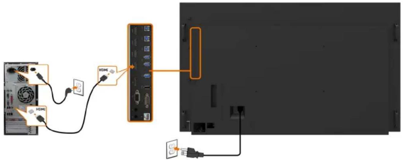 DELL C8618QT - Connecting the USB cable - 3