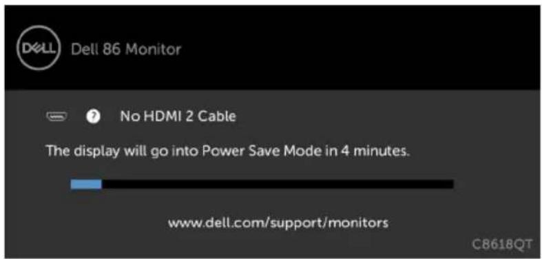 DELL C8618QT - OSD Warning Messages - 6
