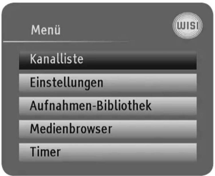 WISI OR 397 - Menüsystem - 1