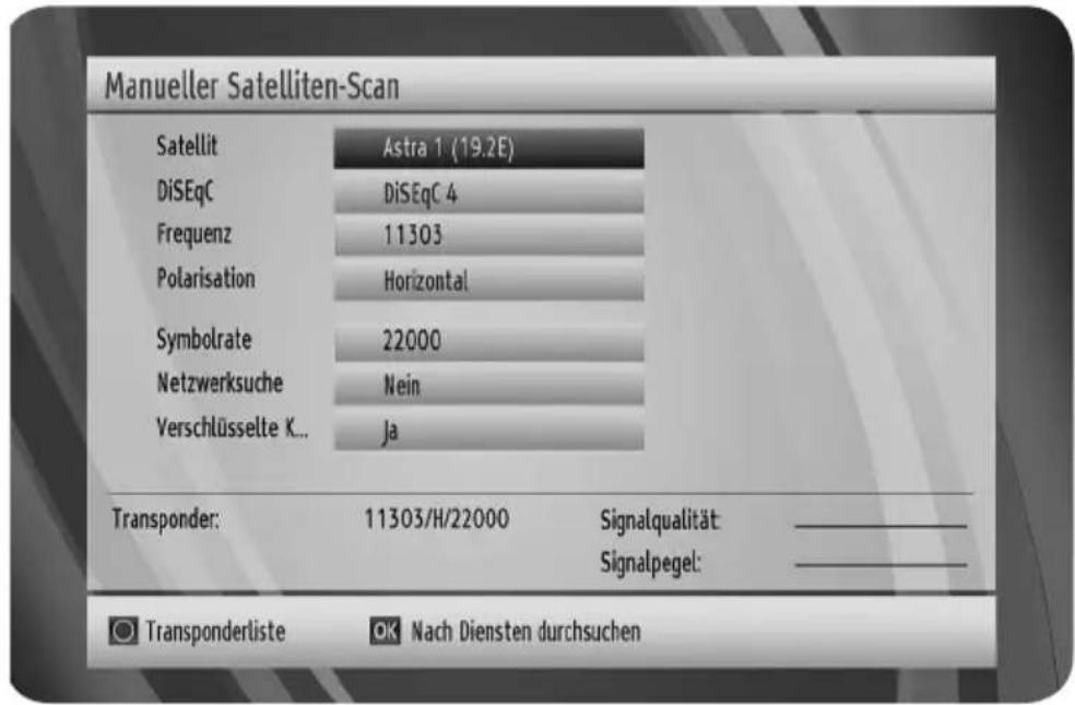 WISI OR 397 - Manuelle Kanalsuche - 1