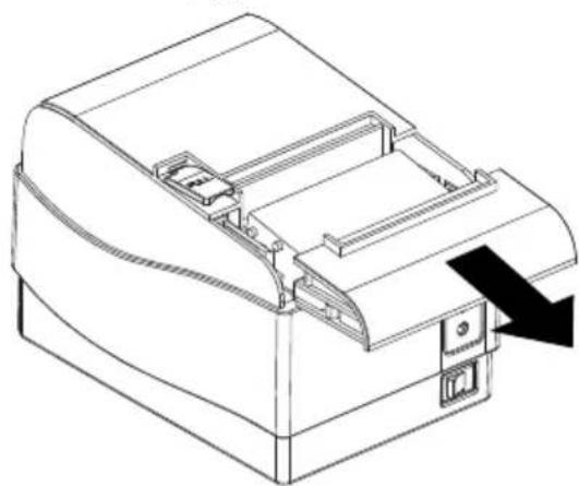 OLYMPIA KPR 80 - Einsetzen der Papierrolle - 4