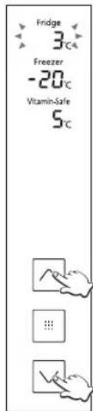 PANASONIC NR-BG32FW3 - Einstellen der Temperatur - 6
