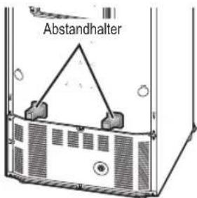 PANASONIC NR-BG32FW3 - Montieren der Abstandshalter - 5