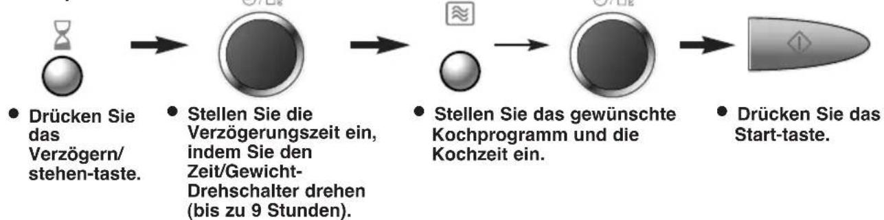 PANASONIC NN-GD377S - Gebrauch des Gerätes mit Zeitvorwahl (NN-GD377) - 1