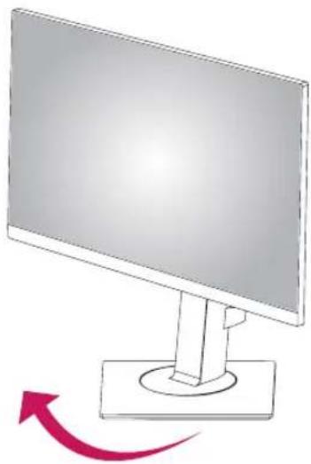 LG 24BK750Y-B - Swivel stand - 1