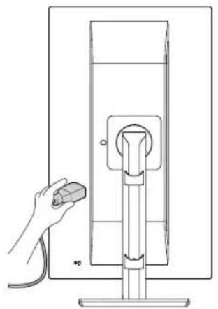 LG 24BK750Y-B - Using the cable holder - 2