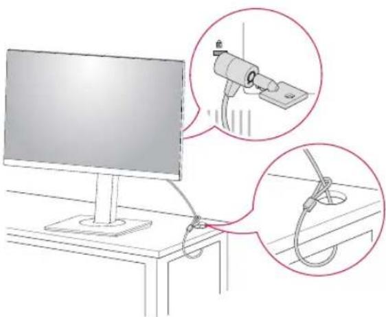 LG 24BK750Y-B - Using the Kensington security system - 1