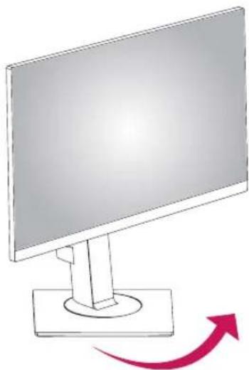 LG 24BK750Y-B - Swivel stand - 2