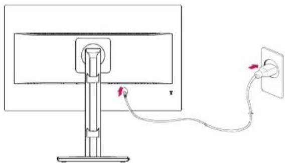 LG 24BK750Y-B - Mounting on a table - 2