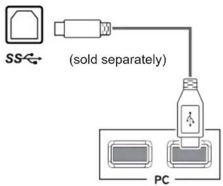 LG 24BK750Y-B - USB Type B port connection – PC - 1