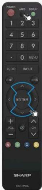 POWER 1 2 3 4 5 6 7 8 9 • 0 MENU AUDIO INPUT EXIT OPEN ENTER VOL CH A D C SHARP SB32W/SA