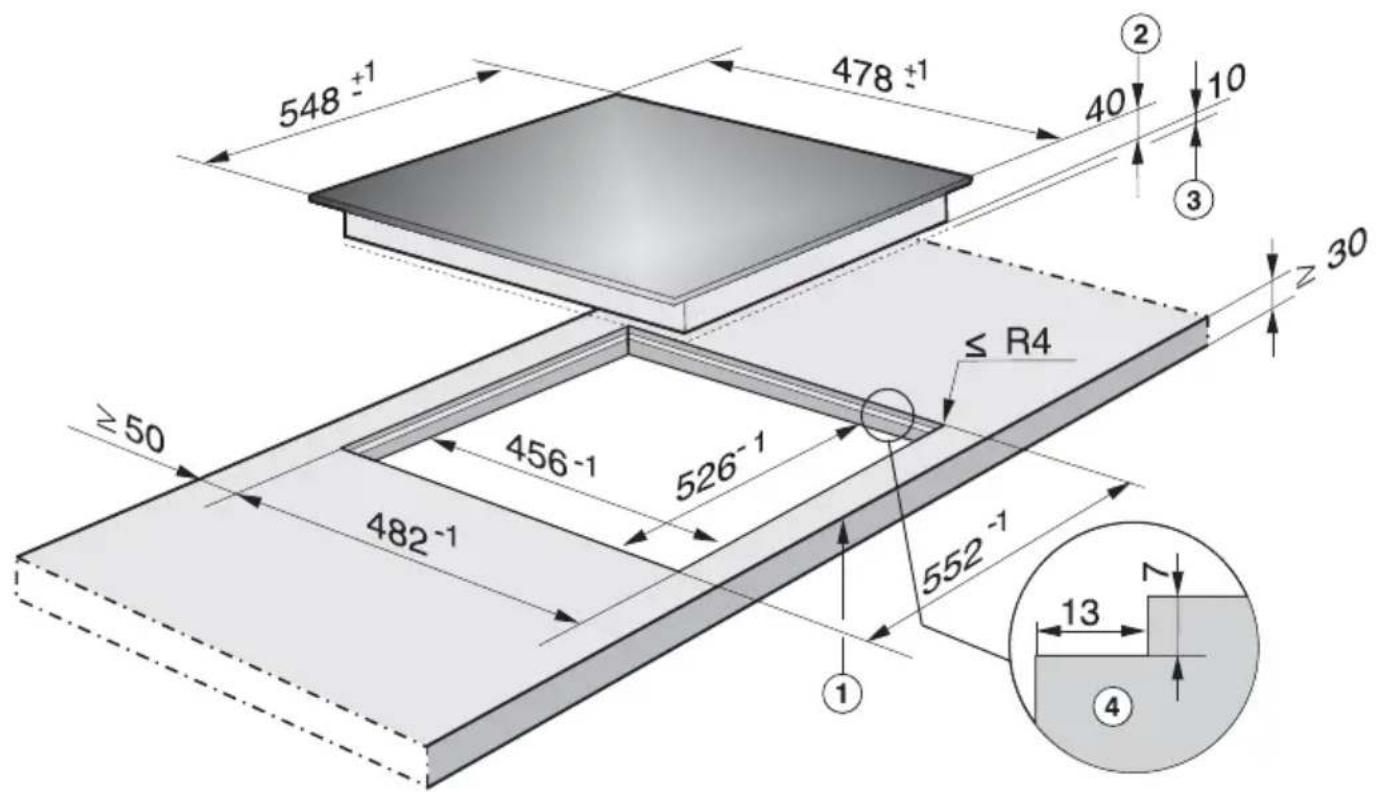 MIELE H 2267-1 E Active - Einbaumaße - 1