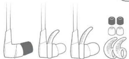 Illustration of a hand holding a small object, with additional parts shown in separate views (no text or symbols)