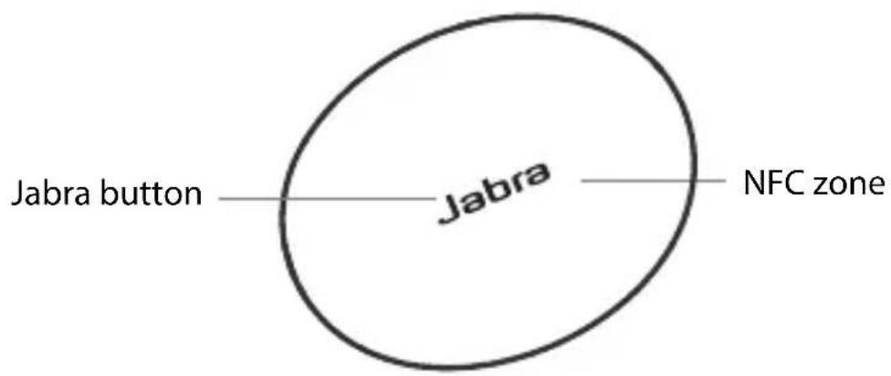 Jabra button Jabra NFC zone