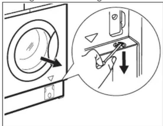 ELECTROLUX L8FEI7480 - Öffnen der Tür im Notfall - 4
