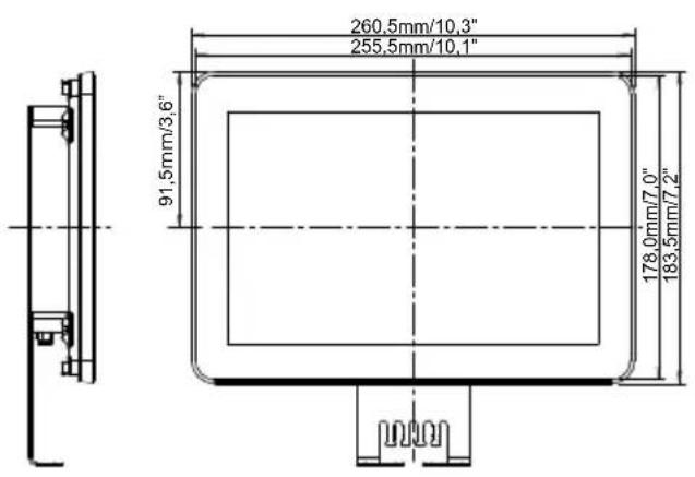 IIYAMA ProLite TF2215MC-B2 - ABMESSUNGEN : ProLite TF1015MC - 2