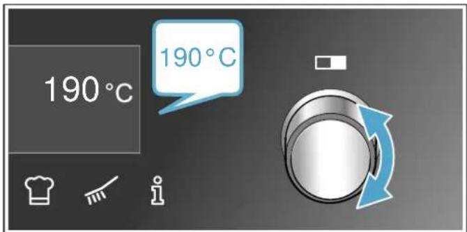 NEFF ECD1845i - Heizart und Temperatur einstellen - 2