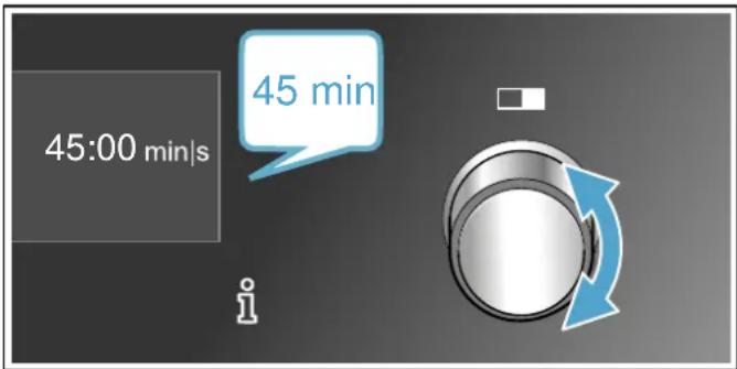 NEFF ECD1845i - Dauer einstellen - 2
