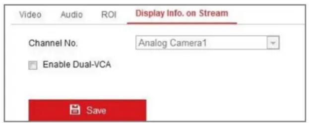 Hikvision Indoor Fisheye - Display Info. on Stream - 1