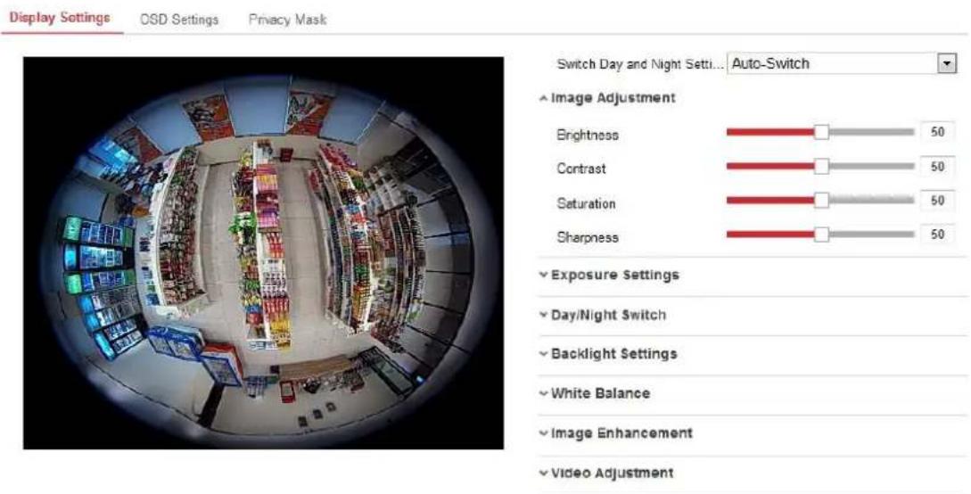Hikvision Indoor Fisheye - Configuring Display Settings - 1