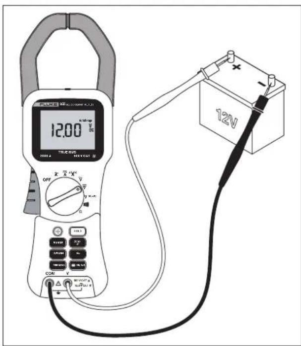 FLUKE 355 - Messung von Wechsel- und Gleichspannung (nur 355) - 2