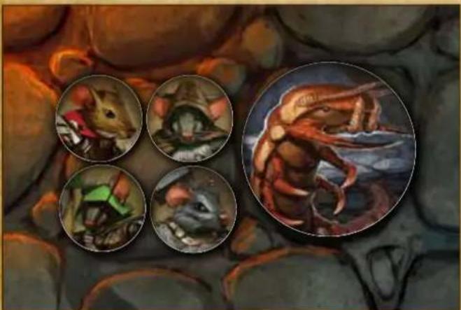 Asmodee Mice & Mystics - Mehrere Figuren auf einem Feld - 1
