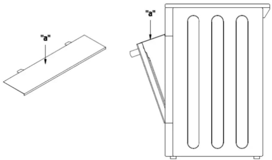 Exquisit ECM6-4BZ Inox - Grill-Betrieb \*: Einsatz des Wärme-Ableitbleches - 1