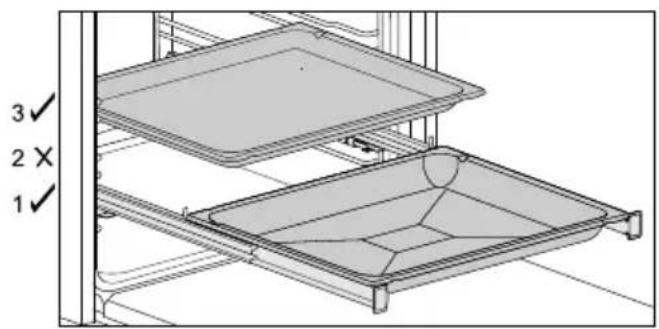 MIELE H 2567 E - Backblech, Universalblech und Rost mit Ausziehschutz - 5