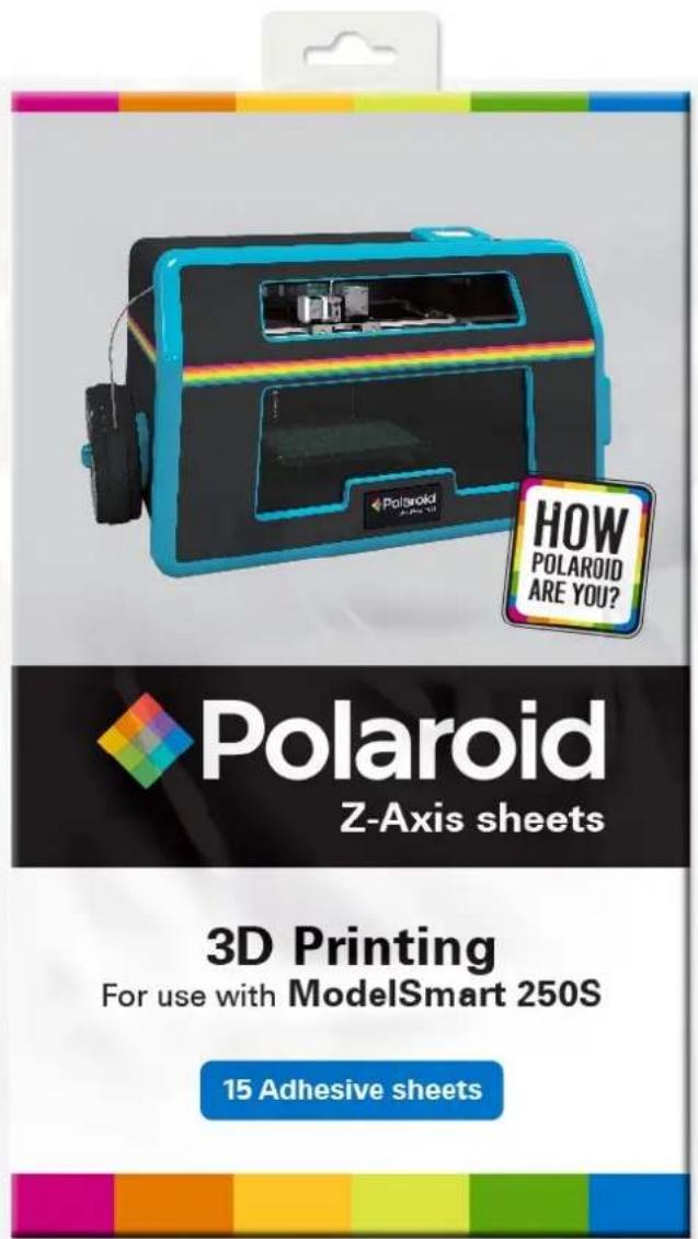 POLAROID Z-Axis sheets 3D Printing For use with ModelSmart 250S 15 Adhesive sheets HOW POLAROID ARE YOU?