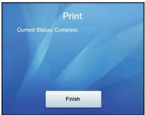 Print Current Status: Complete. Finish