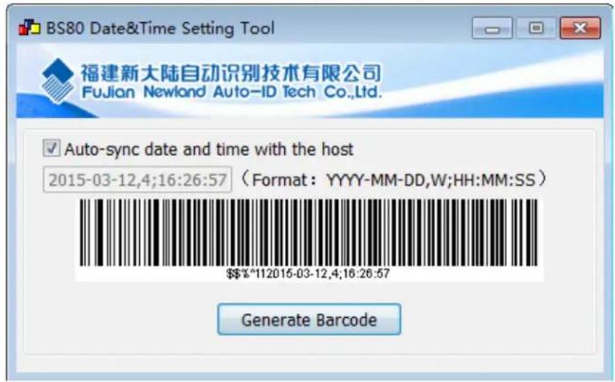 Newland BS8060-3V - Set Date & Time - 2