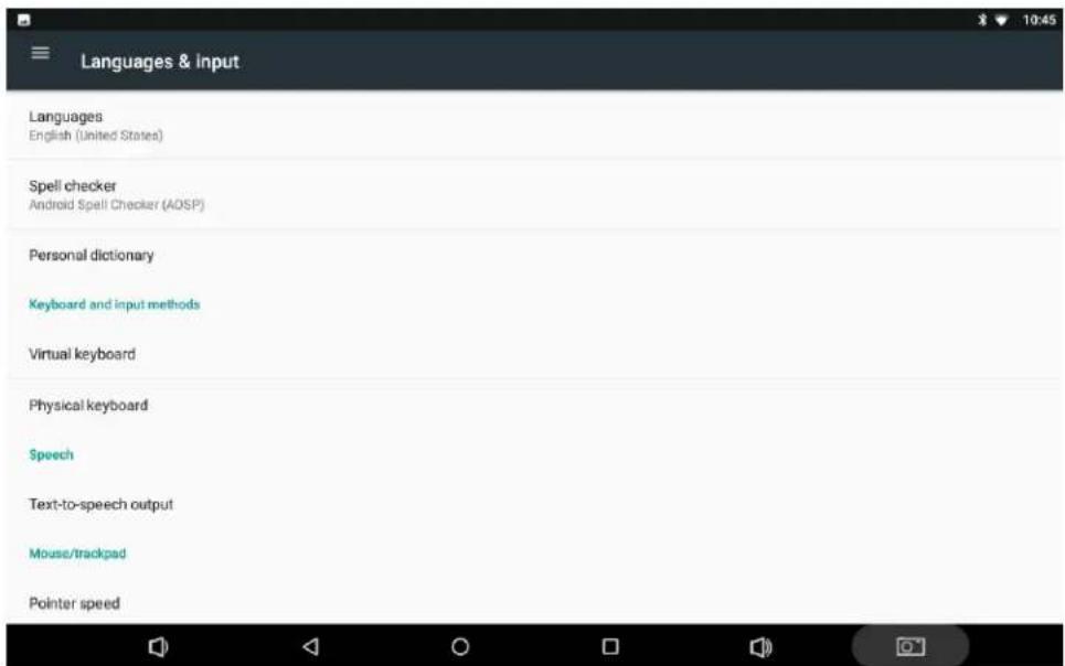 Newland NQuire 1000 Manta II - Language & Input Method - 2