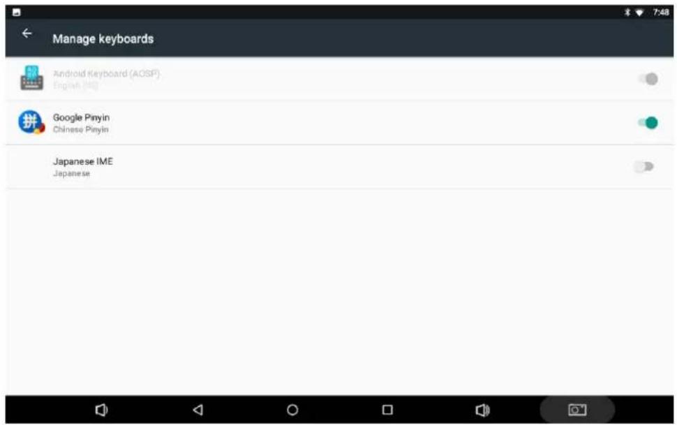 Newland NQuire 1000 Manta II - Language & Input Method - 4