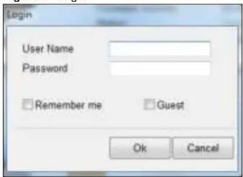 Login User Name Password Remember me Guest Ok Cancel