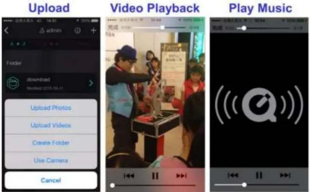 Upload Video Playback Play Music
