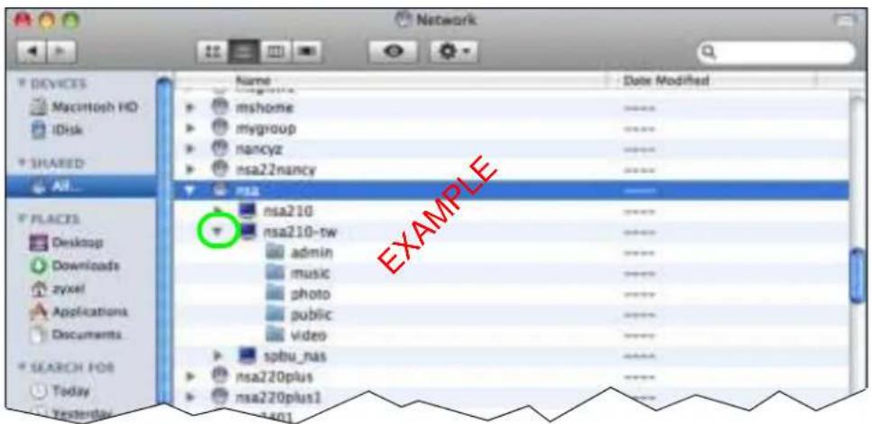 Network Name mshome mygroup nancyz nsa22nancy Date Modified nsa210 nsa210-tw admin music photo public video spbu_nas nsa220plus nsa220plus1 EXAMPLE