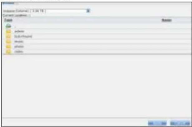 ZYXEL NAS32 - Restore Archive: Step 3 - 2