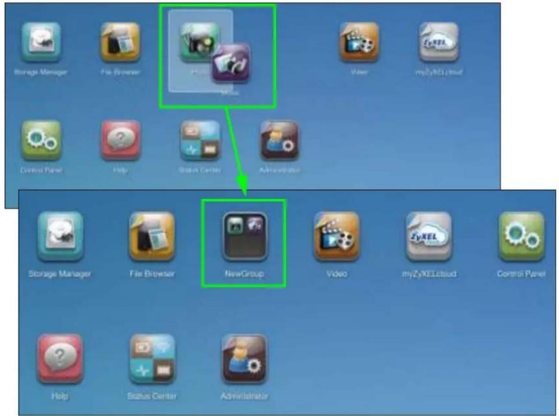 Storage Manager File Browser NewGroup Video myZiXELcloud Control Panel Help Status Center Administrator Storage Manager File Browser NewGroup Video myZiXELcloud Control Panel Help Status Center Administrator