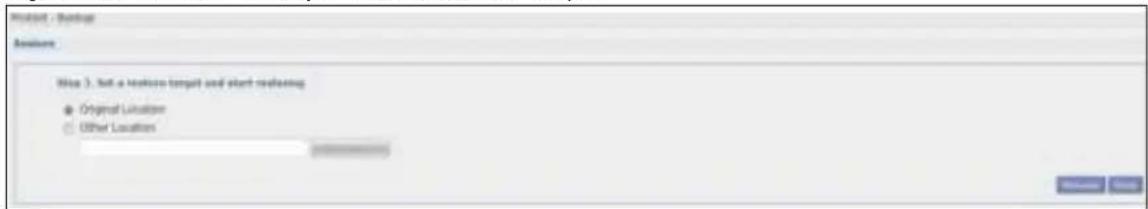 Backup Backup Note 3. Not a version target and start replacing • Original Location ○ Other Location