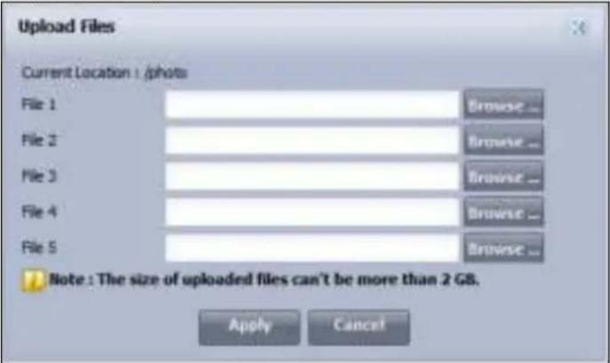 ZYXEL NAS32 - File Browser - 3
