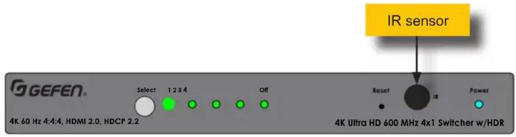 Gefen EXT-UHD600-41 - Using the IR Remote Control - 1